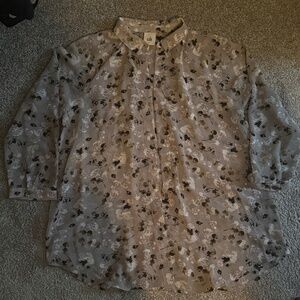 Light grey sheer shirt